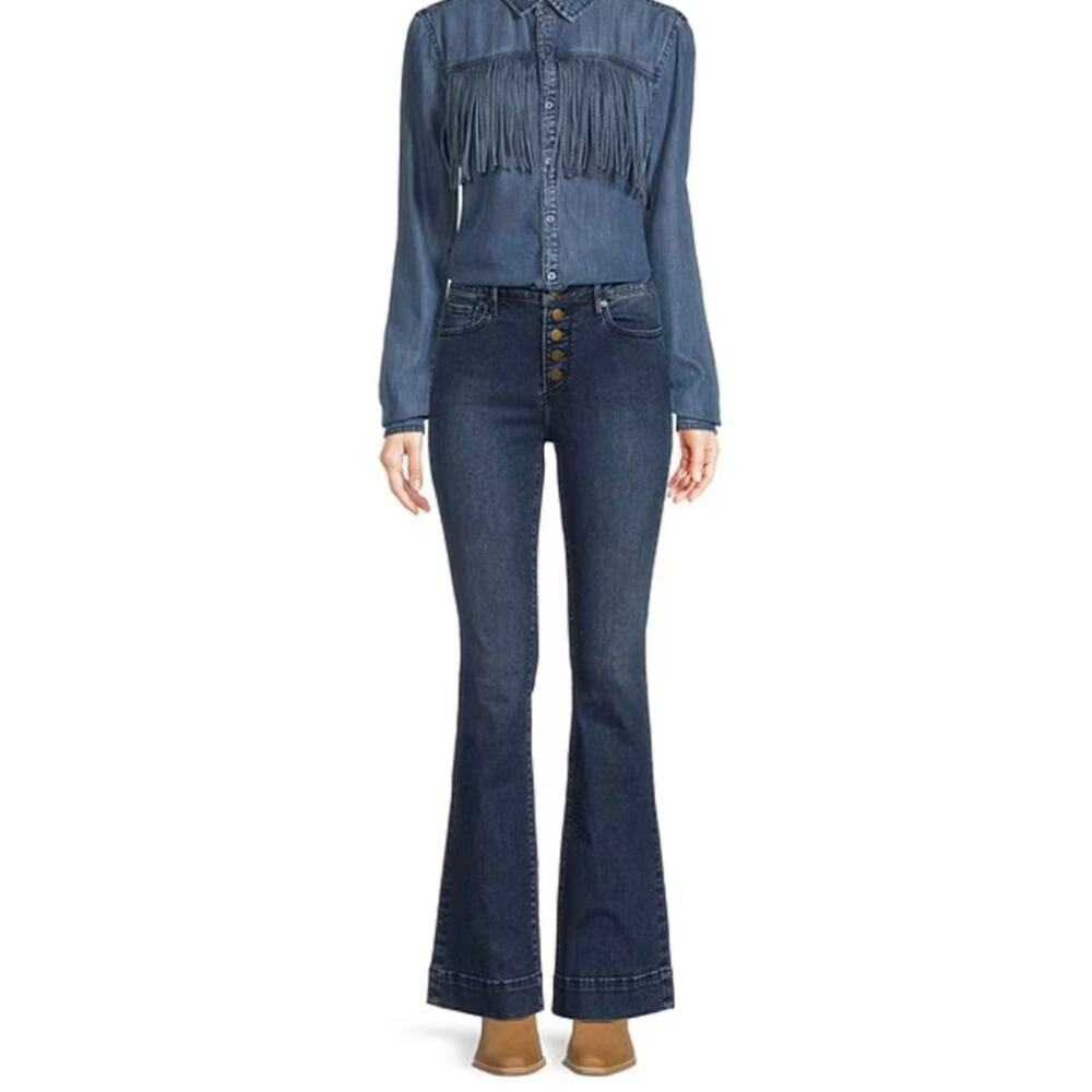 Driftwood Wyatt Flare Bell Bottoms Exposed Button Fly | Size 26